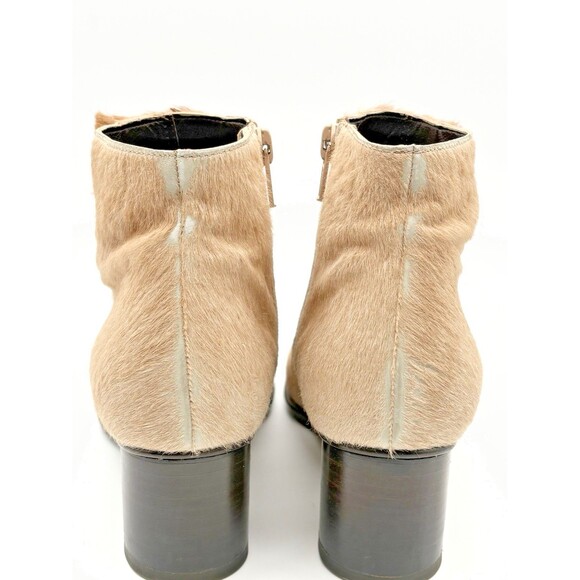 Fendi F/W 1999 Pony Hair Beige & Brown Ankle Boots Vintage 90's Sz EU 36 6 - Picture 7 of 12